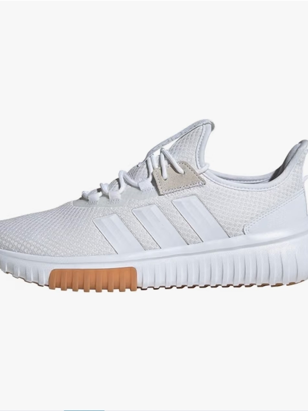 adidas Men’s White Sneakers with Gum Accent